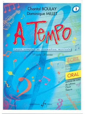 A tempo : oral. Volume 3 Cours de formation musicale